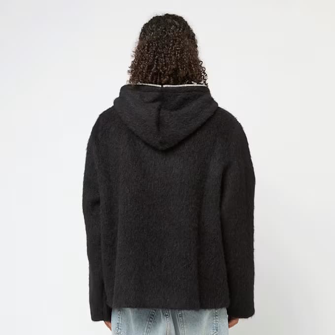 Full Zip Hood Hairy Wool 10