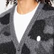 Color Camo Mohair Knit Cardigan M 6