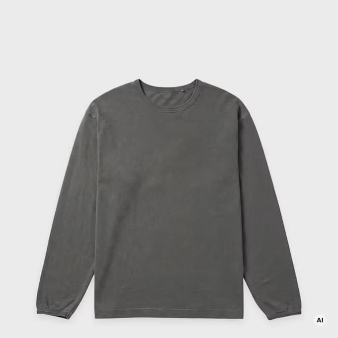 Heavy Jersey LS faded black 6