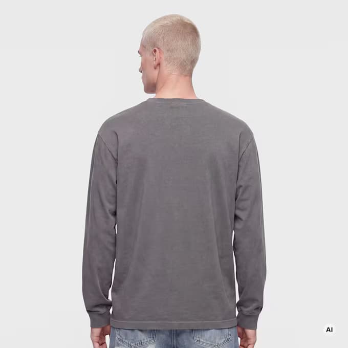 Heavy Jersey LS faded black 8