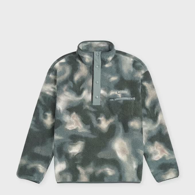 Helvetia™ II Printed Half Snap Fleece sedona sage dyeflow 5