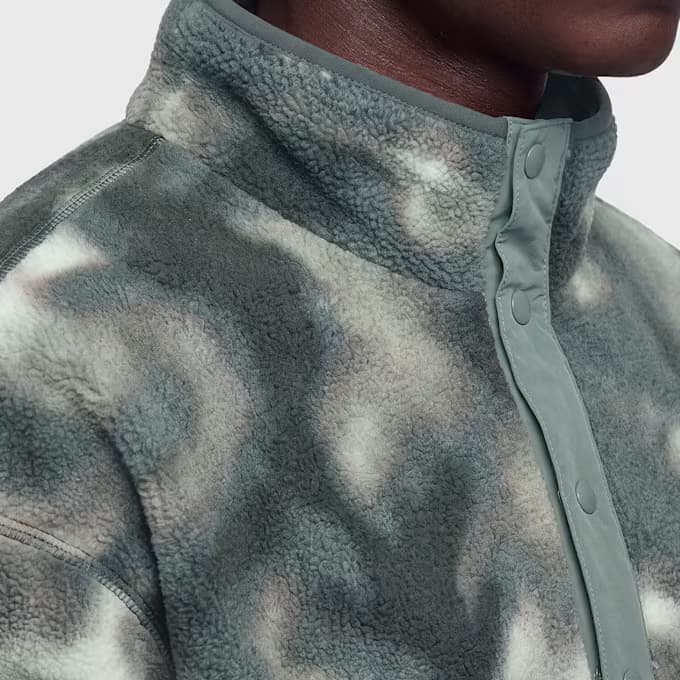 Helvetia™ II Printed Half Snap Fleece sedona sage dyeflow 7