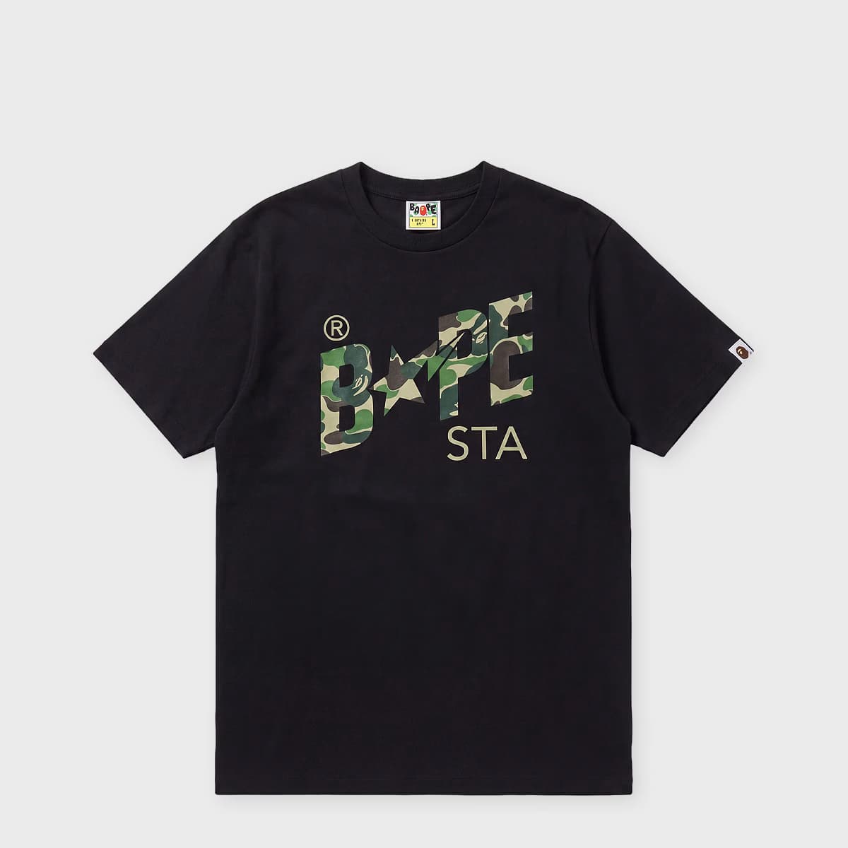 ABC Camo Bape Sta Tee black x green by A Bathing Ape