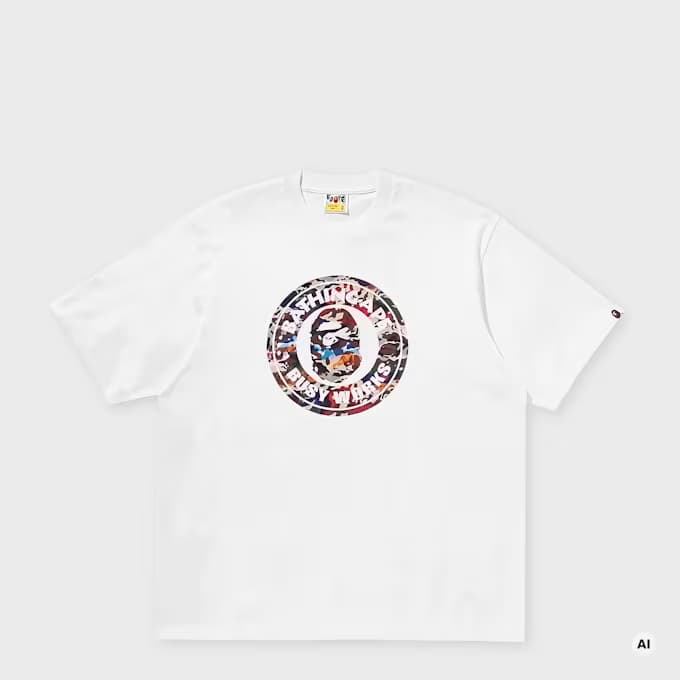 Hybrid Camo Busy Works Relaxed Fit Tee 5