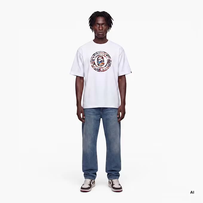 Hybrid Camo Busy Works Relaxed Fit Tee 6