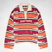 Kente Stripe Knit Polo by Daily Paper