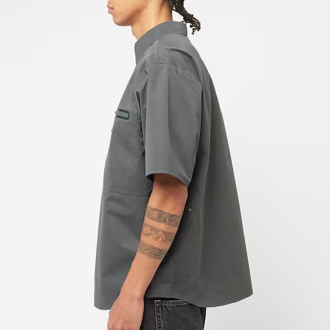 Short Sleeve Laser Cut Shirt 11