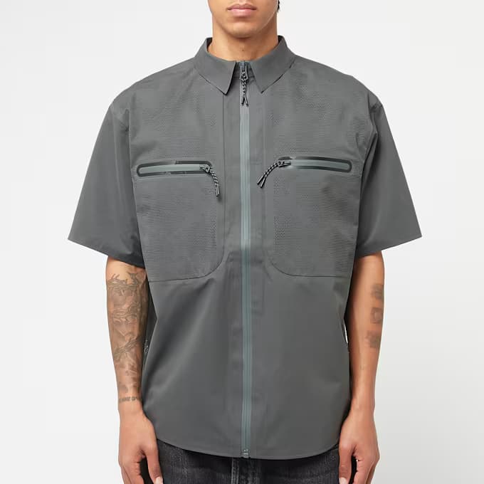 Short Sleeve Laser Cut Shirt 10