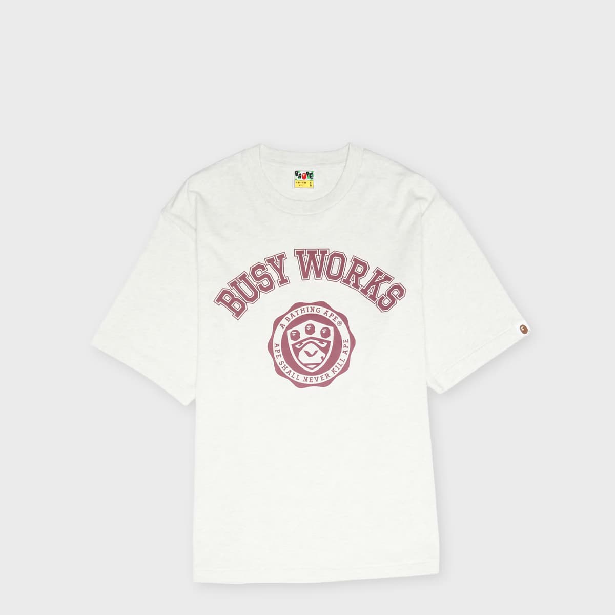 Busy Works College Relaxed Fit Tee by A Bathing Ape