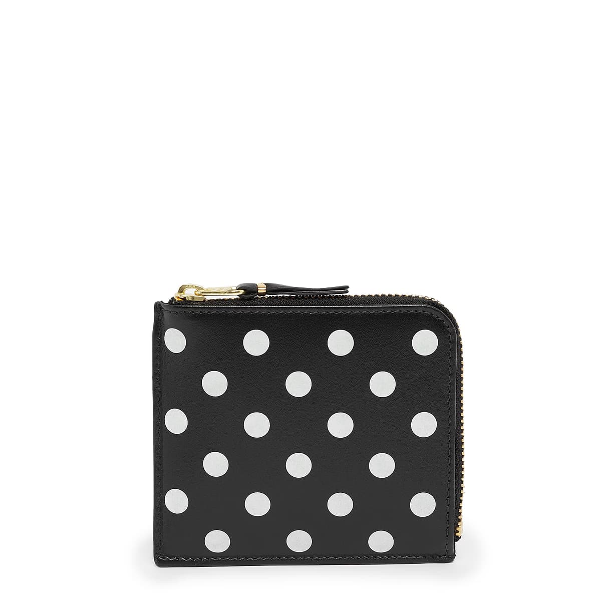 Dots Printed Leather Line black by Comme des Garcons Wallet