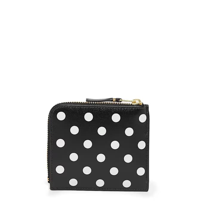 Dots Printed Leather Line black 6
