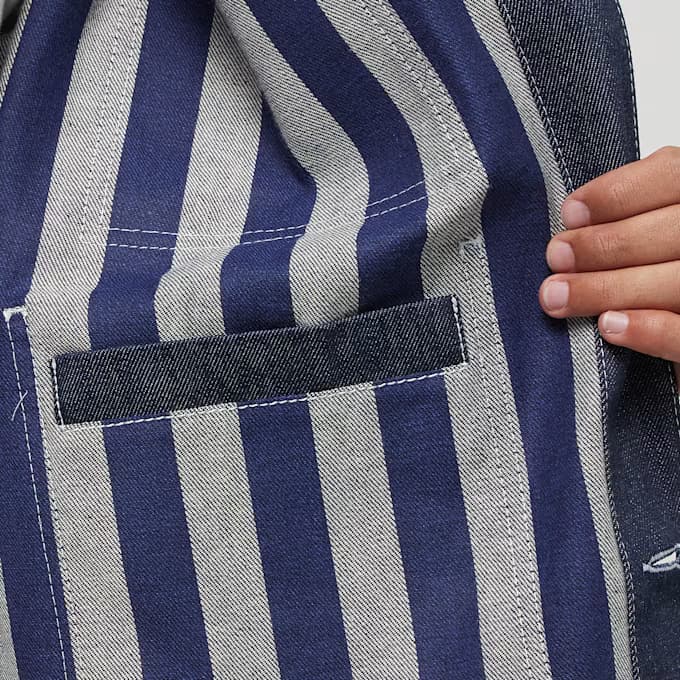 Raw Denim Reversible 4 Pockets Jacket 15