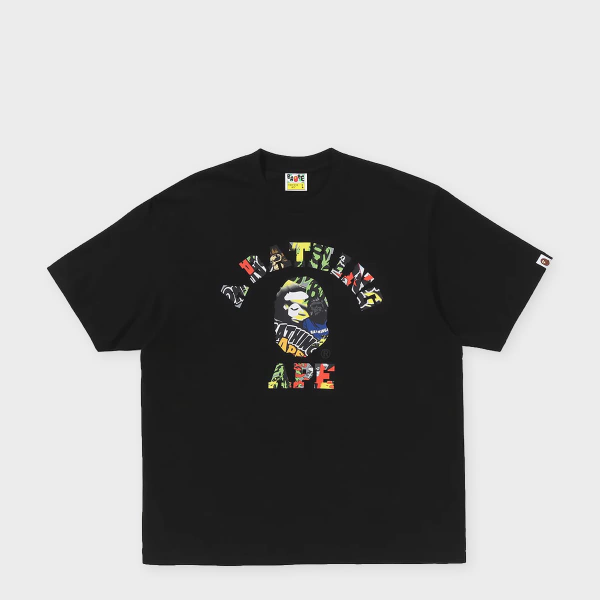 Multi Logo College Relaxed Fit Tee by A Bathing Ape