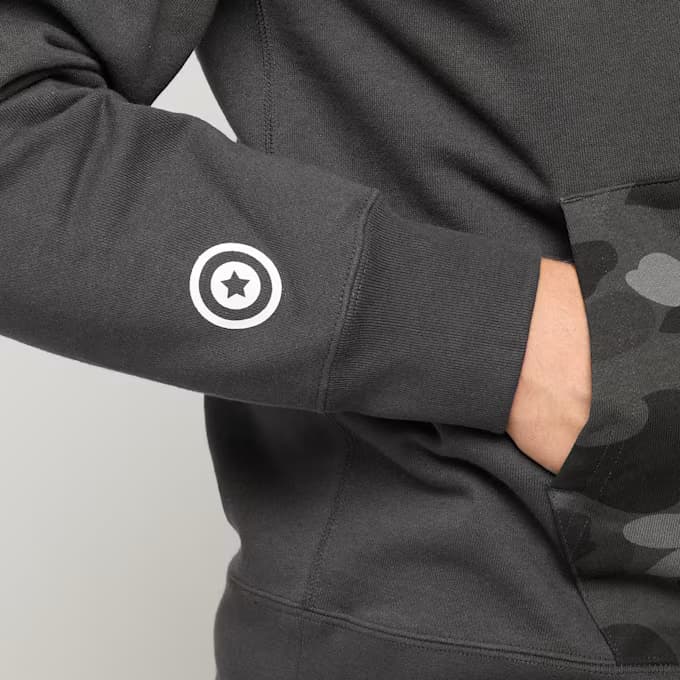 Color Camo Shark Full Zip Double Hoodie 11