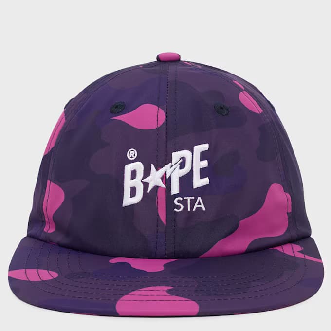 Color Camo Bape Sta Panel Cap 9
