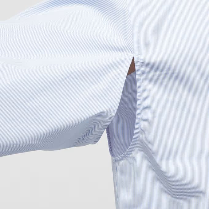 Striped Armhole Open Shirt 14