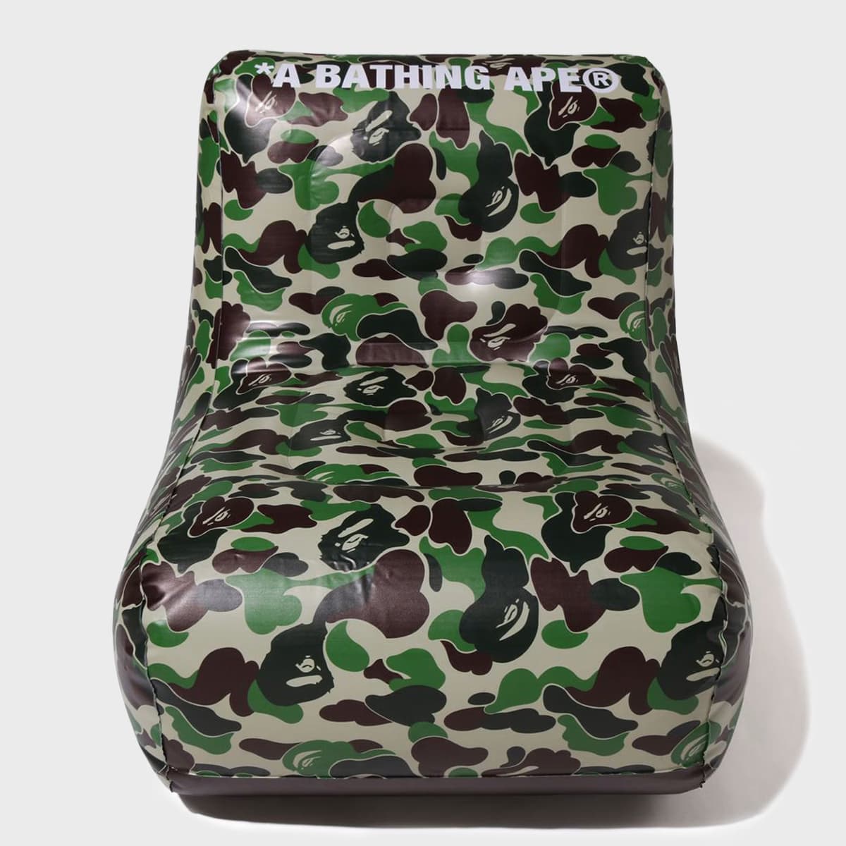 ABC Camo Inflatable Chair M green ABC Camo Inflatable Chair M by A Bathing Ape