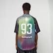 Tie Dye Sta Stripe Pattern Football Jersey Tee by A Bathing Ape