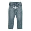 Fake Print Sta Loose Fit Denim Pants by A Bathing Ape