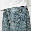 Fake Print Sta Loose Fit Denim Pants by A Bathing Ape