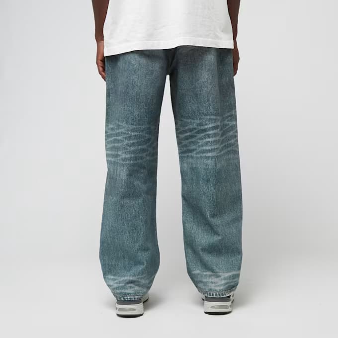 Fake Print Sta Loose Fit Denim Pants by A Bathing Ape
