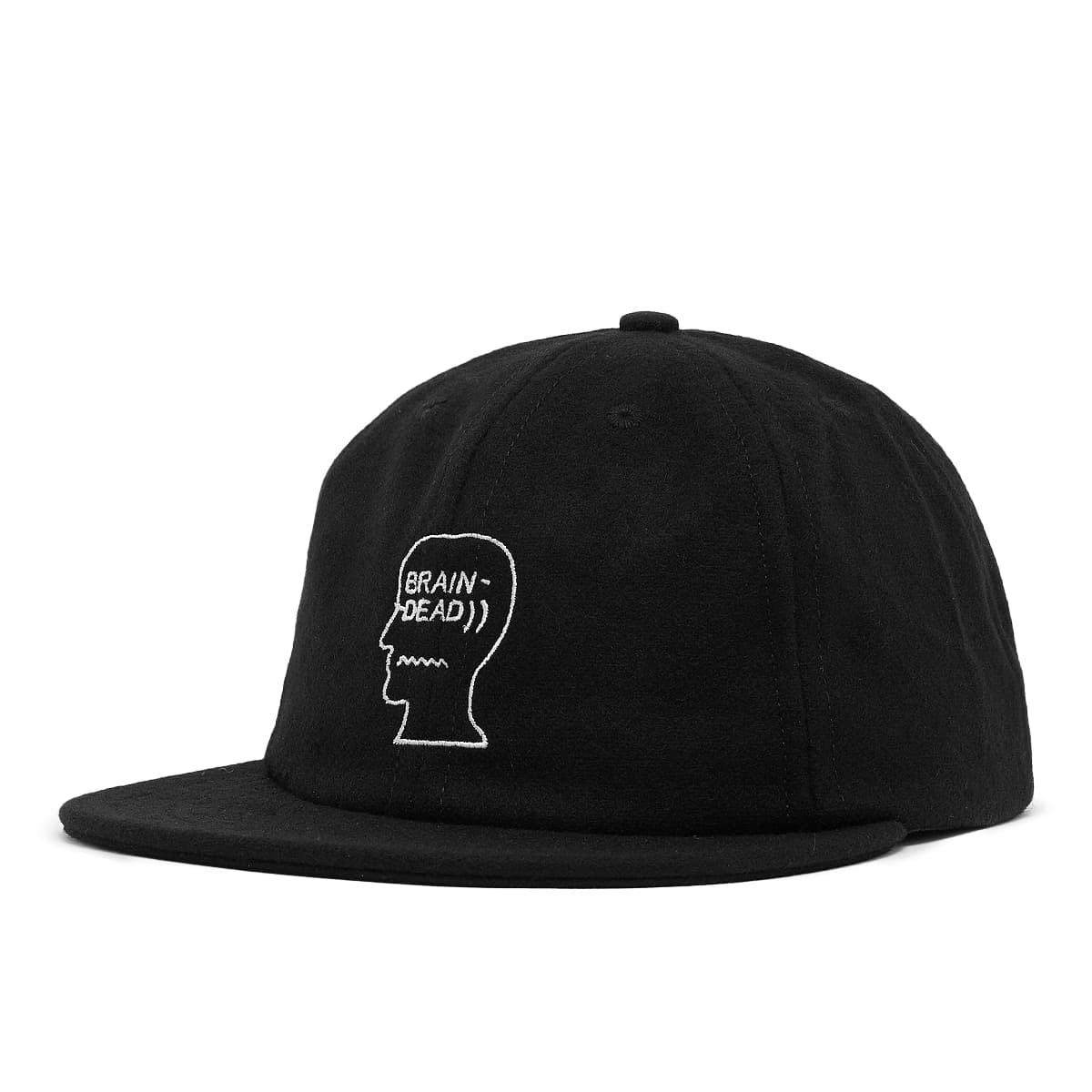 Flannel Logohead 6 Panel Hat by Brain Dead